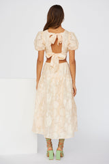 Lover Of The Sun Midi Dress Beige