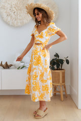 Cater To Me Midi Dress Orange