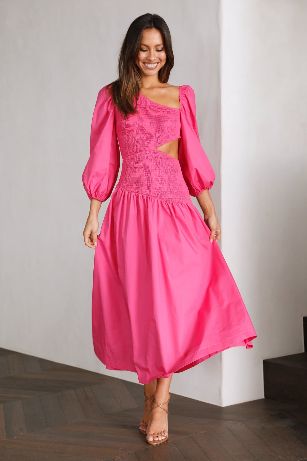 Taking Control Maxi Dress Hot Pink