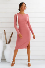 I Crave It Dress Midi Dress Pink