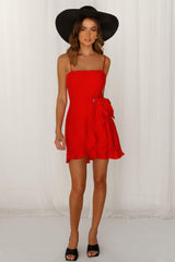 Top It Off Dress Red