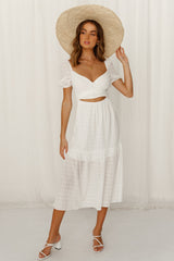 Do This My Way Midi Dress White