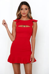 Call Me Happy Go Lucky Dress Red