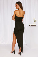 Talking All Night Maxi Dress Black