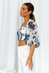 Pretty Polly Crop Top White