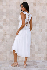 Enter My Paradise Maxi Dress White