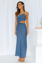 Count It In Midi Dress Blue