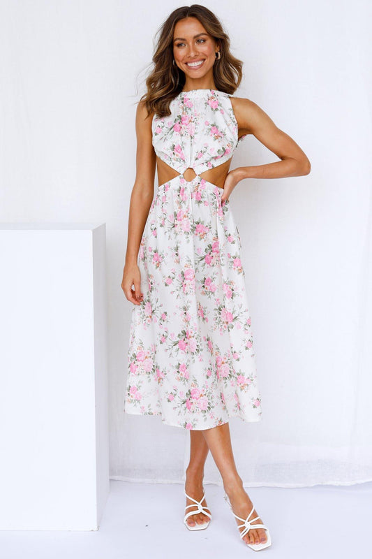 Sweet Like Summer Midi Dress Cream