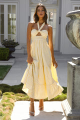 Amaro Midi Dress Yellow