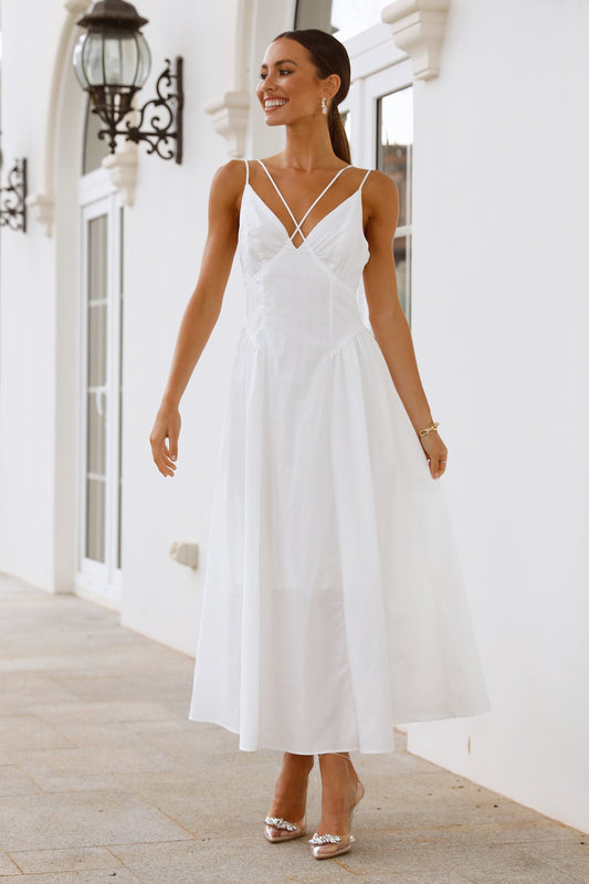 Snow White Tales Maxi Dress White