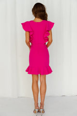 Girl On Top Dress Hot Pink