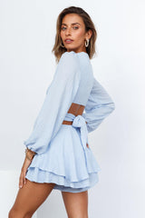 Dream Queen Playsuit Blue