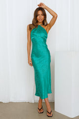 RUNAWAY Archer Midi Dress Emerald