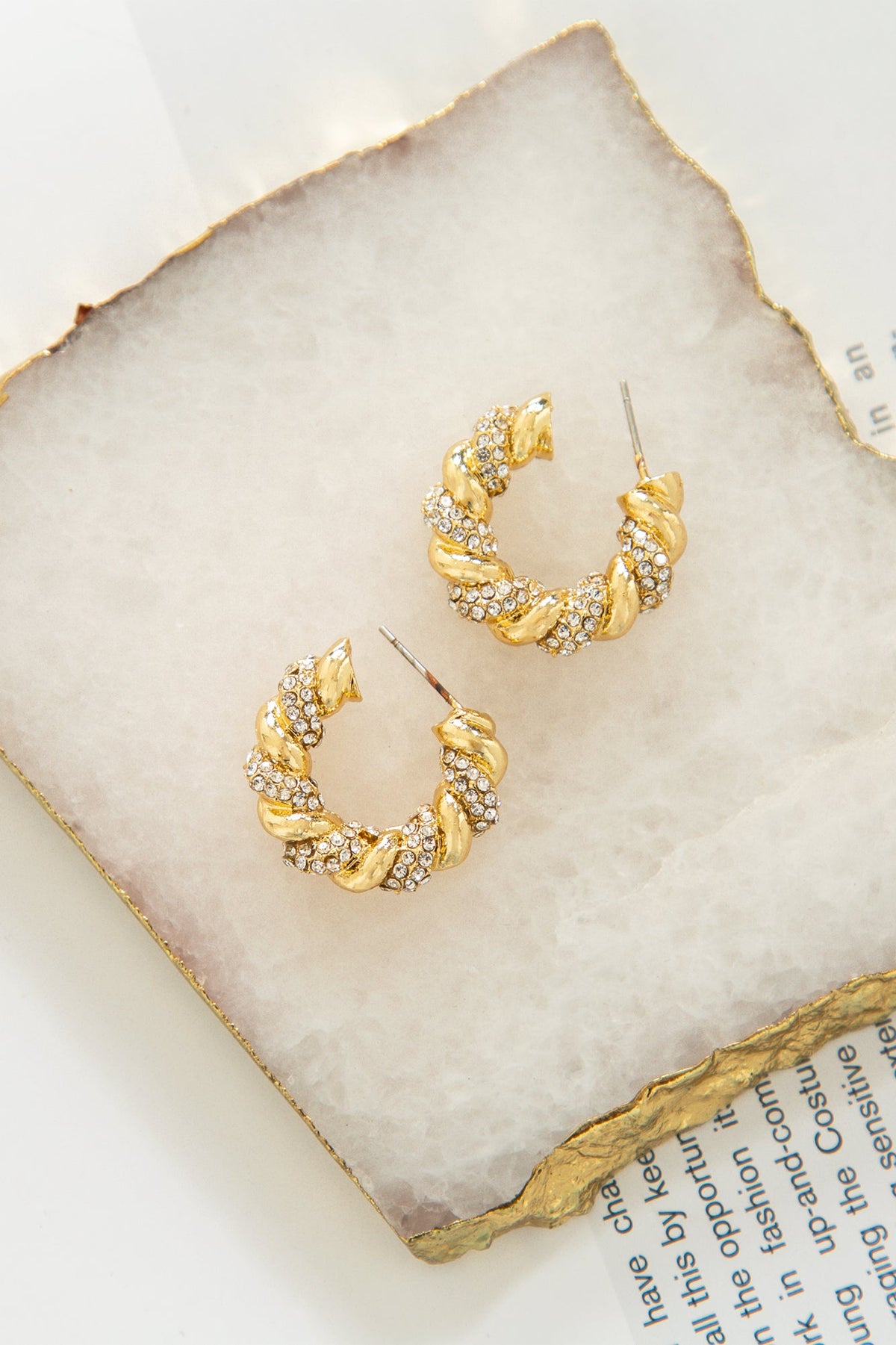 Shine All Night Earrings Gold