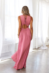 HELLO MOLLY Since I Met You Maxi Dress Rose