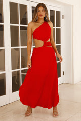 Hot Divinity Maxi Dress Red