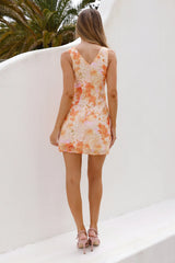 Dusk Delight Mini Dress Orange