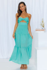 Pose For The Show Midi Dress Aqua