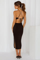 Be My Copycat Midi Dress Black