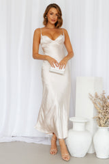 Lovely Escape Maxi Dress Champagne